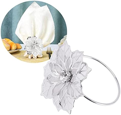 ГАНФАНЕР 8 парчиња цветни салфетки прстен за украсување на салфетки за салфетка за венчавки за хотелски табела за салфетка (боја: а,