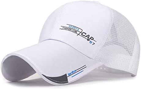 Капа капа за хип-хоп прилагодлив на отворено мажи жени спортски бејзбол унисекс мрежа бејзбол got7 марка капаче бела бела една големина
