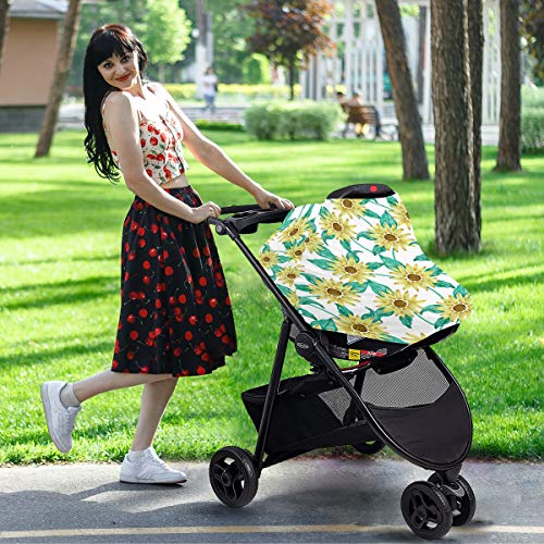 Сончогледи на седишта за бебиња за автомобили - шетач на крошна со високи столици, мулти -употреба на крошна на автомобили, за момче