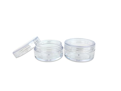 Beauticom® 10g/10ml круг чисти тегли со капакот на капакот за завртки за акрилен прав, rhinestones, привлечност и други додатоци за нокти