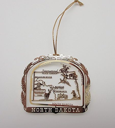Нации богатства Северна Дакота Државен украс за украс сувенир