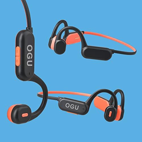 ОГУ Коска Спроводливост Слушалки Отворено Уво Bluetooth 5.3 Спортски Слушалки Безжични Водоотпорни Слушалки Вграден Микрофон За Вежбање, Трчање,