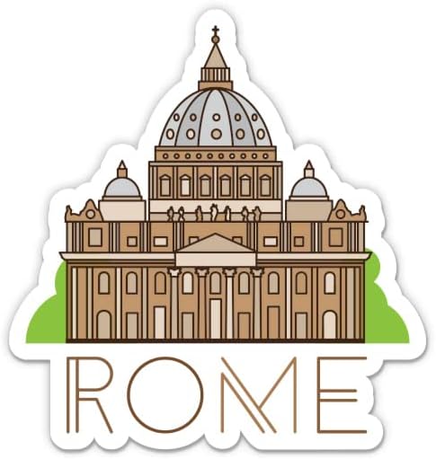 Рим Италија Патување-3 Винил Налепница-За Автомобил Лаптоп Вода Шише Телефон - Водоотпорен Налепница