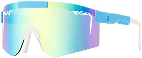 SAUYIXH Поларизирани Спортски Очила за Сонце, УВ400 Заштита Велосипедизам Очила За Сонце, Пешачење Риболов Спортски Очила За Мажи Жени
