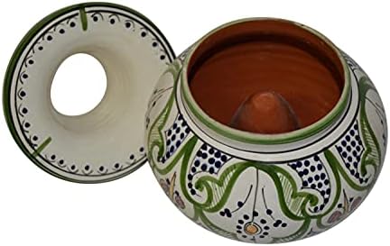 Марокански рачно изработени керамички пепелници без чад без чад, исклучителен дизајн со живописни бои x-large
