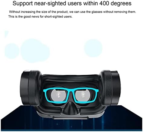 3Д слушалки Професионална врска со Bluetooth-компатибилен со лесна за чистење на 3D безжични VR очила