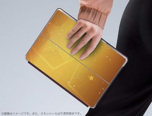 Декларална покривка на igsticker за Microsoft Surface Go/Go 2 Ultra Thin Protective Tode Skins Skins 001967 Star Simple Yellow