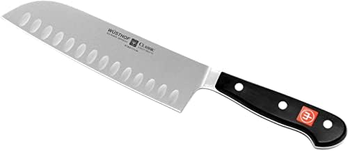 Wussthof Trident 4183 фалсификуван Сантоту со нож на Грантон Еџ - Класичен 7 сечило