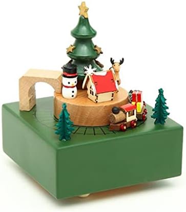 Slnfxc дрво рингишпил Божиќна музичка кутија мало девојче Детето роденден подарок дома мебел ретро украси музичка кутија