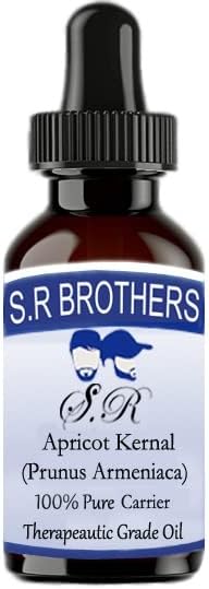 S.R браќа кајсија од кајсија чиста и природна терапевтска оценка за носач 30 ml