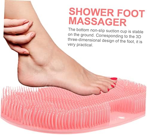 Doitool 2 парчиња за масажа за нозе Масажа силиконска четка за чистење на телото за миење на телото за миење садови силиконски
