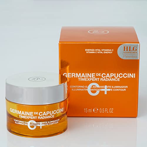 Germaine de Capuccini - TimeXpert Radiance C+ | Осветлување крем за контура на антиоксиданс за очи - витамин Ц и витамин Е крем за очи - Заштитете