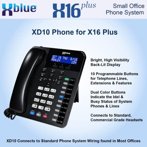 XBLUE Додаток-На XD10 Телефон За X16 Плус Канцелариски Телефонски Системи