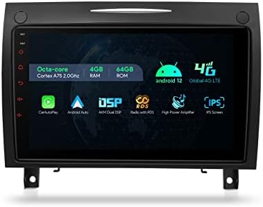 XTRONS Автомобил Стерео За Mercedes Benz R171 SLK350, Android 12 Окта Јадро 4GB+64GB Автомобил Радио, 9 Инчен IPS Екран На