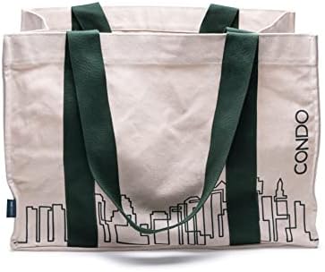Condo Premium Tote торба, торба за купување, торба за намирници, органско памучно платно