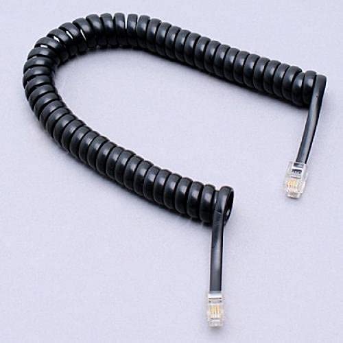 5,7ft Црн телефонски кабел за продолжување на кабел за кабел Професионален обработен