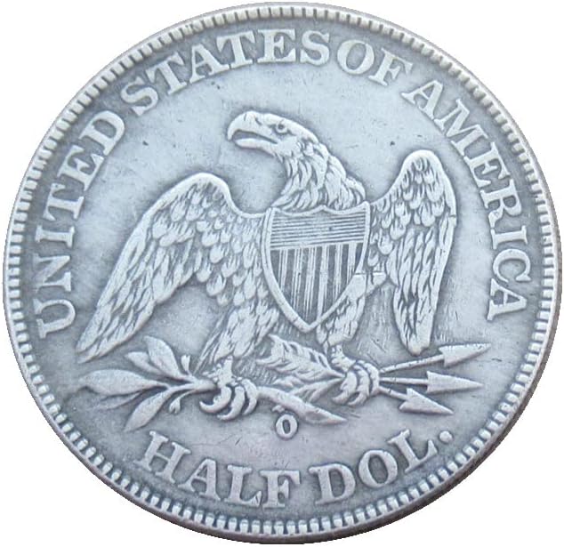 Американско Знаме Од Половина Долар 1843 Сребрена Реплика Комеморативна Монета