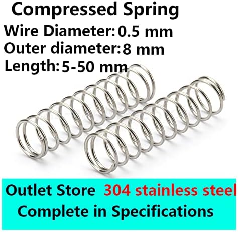 Изворите на компресија се погодни за повеќето поправка I 304 компресија од не'рѓосувачки челик Пролетниот ротор Враќање на пролетната