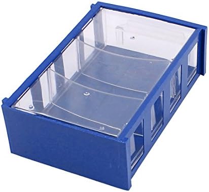 Кутија за складирање на фиоки за фиоки за сина чиста алатка 150mmx91mmx44mm кутии за алатки за компоненти