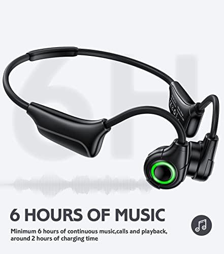 Слушалки за спроводливост на коските Nagfak Bluetooth Отворено уво Слушање за слушање безжични со MIC слушалки Sport IP67 Водоотпорни