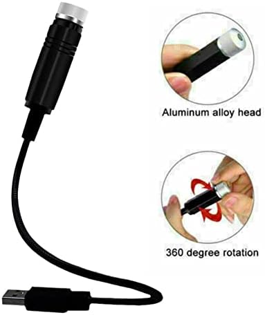 Нов Автомобил Декоративни Светла Таванот Проектор Ѕвезди USB Светла Ноќ Романтична Сјае Создаде Светла E9z1 Атмосфера Додатоци