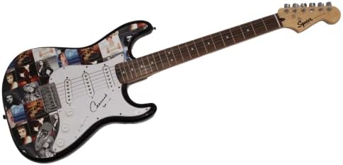 Селин Дион потпиша автограм со целосна големина обичај еден-на-еден вид Fender Stratocaster Electric Guitar D W/ James Spence JSA Автентикација-Моето