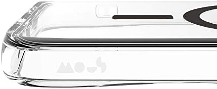 ГЛУВЧЕТО-Транспарентен Јасен Заштитен Случај за iPhone 12/12 Pro - Бесконечност-Црна Шема-Целосно Компатибилен Со Apple MagSafe-Одржливо