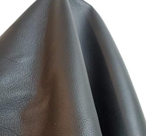 Nat Leathers 10 x 20 Сечење црна 2,0 мл занаетчиска кукавид оригинална кожа скријте ја кожата мазна италијанска