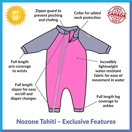 Нозон Тахити целосен патент заштитен костим за капење, UPF 50+, по ваш избор на бои