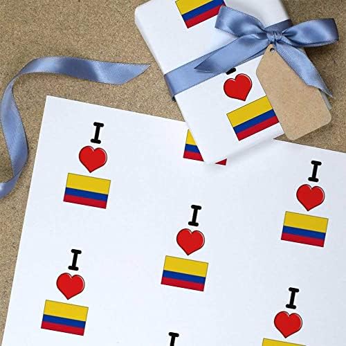 5 х А1 Ја Сакам Колумбија Подарок Завиткајте/Завиткајте Хартиени Листови