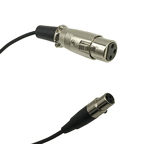 Seadream Mini-XLR женски до XLR машки микрофон кабел; Mini XLR 3 Pin Pro Lapel Audio замена кабел