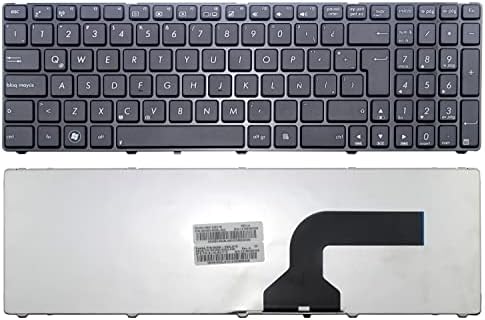 LARHON New Black LA Latin Spanish Laptop Replacement Keyboard Black Frame for ASUS F70 F70SL F70Sv F75 F75A F75VB F75VC F75VD