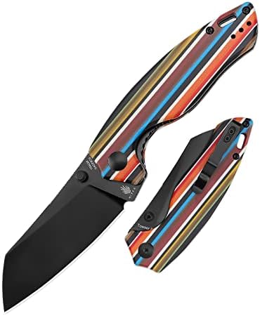 Kizer Serape Series Towser K EDC нож 154cm челик сечило за преклопување на ножот G10 G10 рачки со палецот на палецот на палецот V4593C4