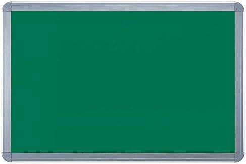 Шинкио СМС-1060 Алуминиумска огласна табла, отстранлива рамка, кожа зелена, сребро