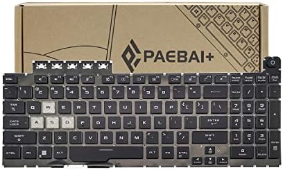 PAEBAI+ Замена Лаптоп Тастатура RGB Позадинско Осветлување ЗА ASUS TUF FA506 FX506 FA706 FX706 Задно Осветлување Распоред НА САД