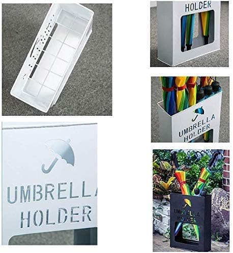 Неохи Едноставна модна решетка за складирање метал 'рѓа чадор за чадор преносна/црна