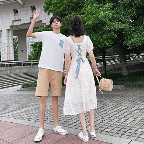Фустани со кратки ракави на wpyyi за парови во летни парови облека облека парови облека