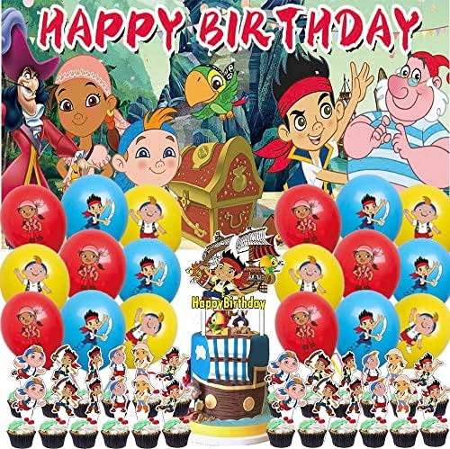 Декорациите за роденденска забава на Jејк и Недосферата ги снабдуваат балоните за торта за торта, фаворизираат декор за банер
