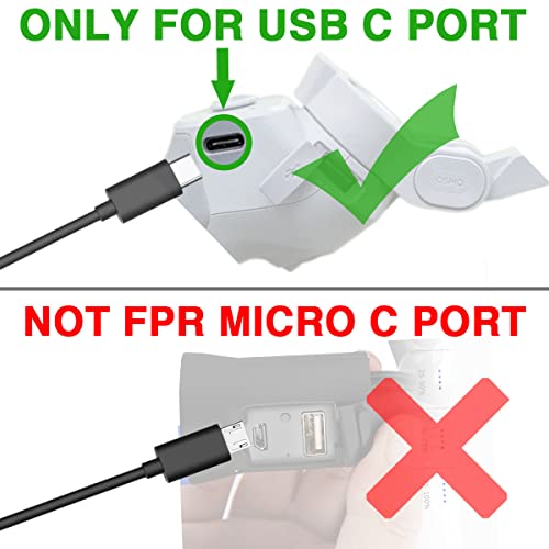 Кабел за полнач за стабилизатор на стабилизатор на 5FT USB C за DJI OM5, OM4, OM4 SE, DJI OSMO Mobile 3, Ronin-SC, Ronin-S, RS 2, RSC 2, OSMO Pocket