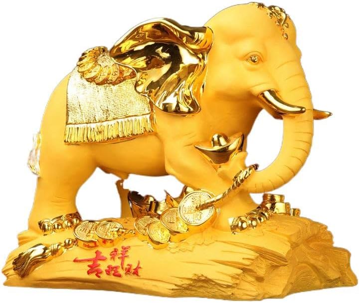 Мади Кеј Дизајн 绒 沙金 大象 摆件 欧式 客厅 创意 大 象 家居 饰品 工艺品 开业
