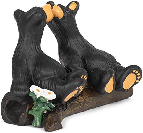 Демдако Кисин мечки црна мечка 4 x 6 скулптура со рачна смола фигура