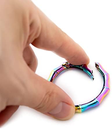 Виножито метал o прстен пролет отворање, 4 парчиња отворање на карабинер за прстенести карабинер за клуч за кружен затворач хардвер за чанти