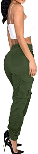 Женски пешачки карго џогер камо панталони тенок обичен салон на отворено џемпери атлетски работи панталони џебови