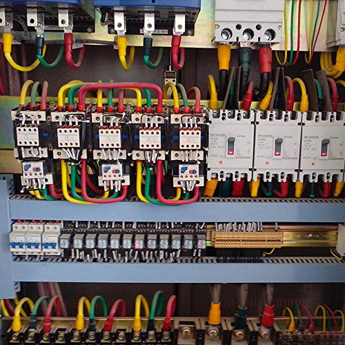 ESUPPORT 100PCS Црвен бакар прстен изолирани терминални конектори за терминали 16-22 GA Crimp Wire Electrical Cable Brast Splice M4
