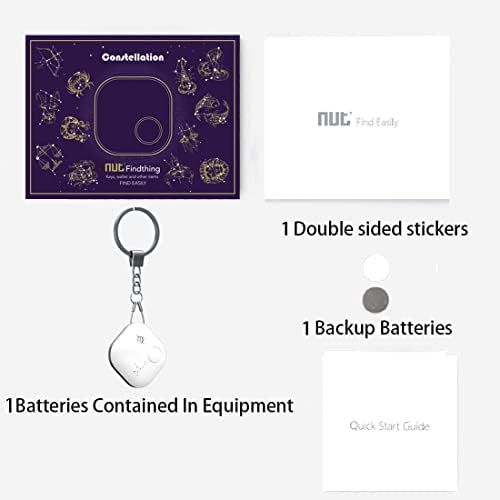 Nutale Клуч Пронаоѓач, 5-Пакет Bluetooth Тракер Точка Локатор Со Клуч Синџир За Клучеви Миленичиња Паричници или Ранци И Таблети