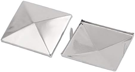 Нов LON0167 10PCS 35мм квадратен облик на хартија Бред сребрен тон за сноп -книги DIY занает (10 Stücke 35mm Quadratisch Papier Brad