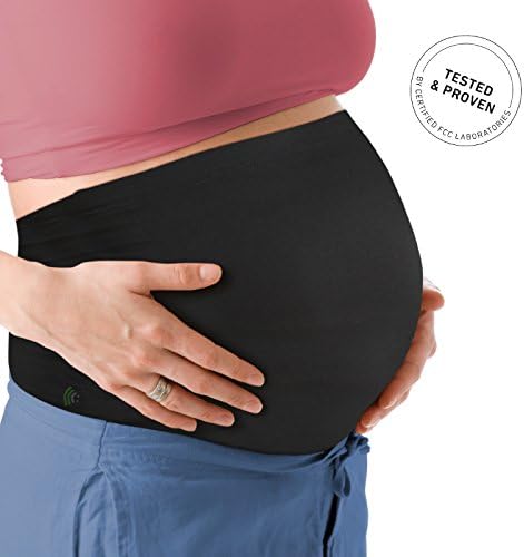 Вест Анти -зрачење Безбеден и здрав појас за бременост Покриен опсег на стомакот - XL - Црна
