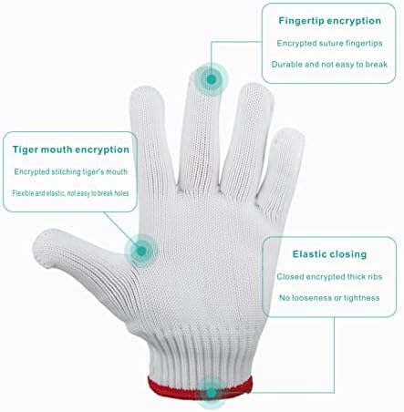 Lafeimz 24 пара ракавици за работа со памук ， машки ракавици ， нанесувајте се на механичари електричар градежништво градинарство