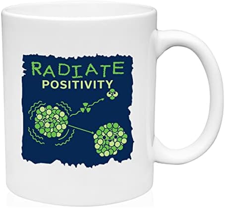GBB отпечатоци зрачат со позитивноста кригла керамичко кафе, смешна чаша за подароци