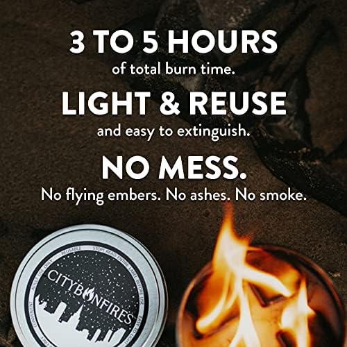 City Bonfire S'Mores Семеен пакет | 2 Градски пожари | Прави 8 S'Mores | Преносен оган јама & S'Mores комплет | Компактен | Лесна | 3-5 часа